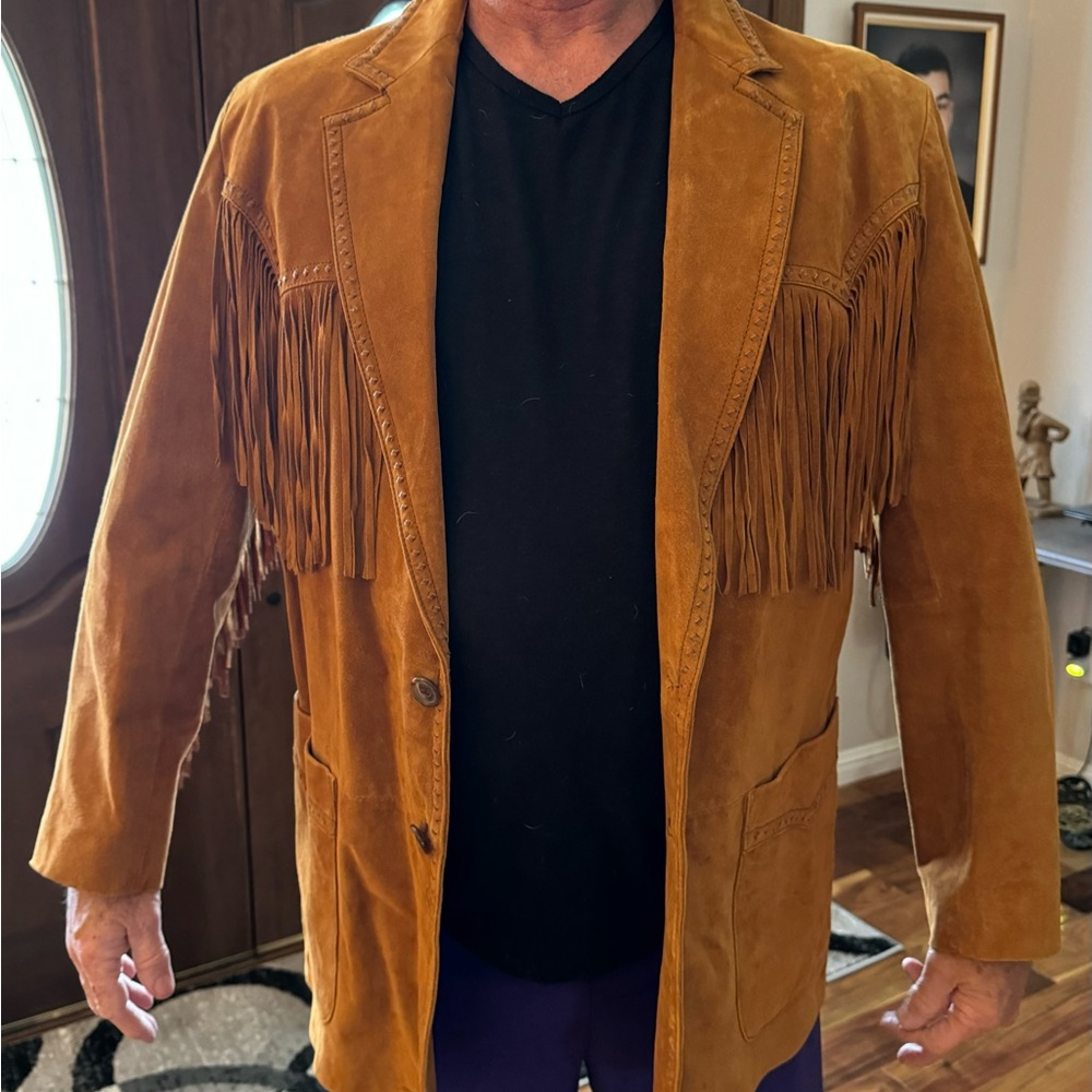 Mens XL (42/44) suede leather jacket